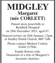 Margaret Midgley (nee Corlett)